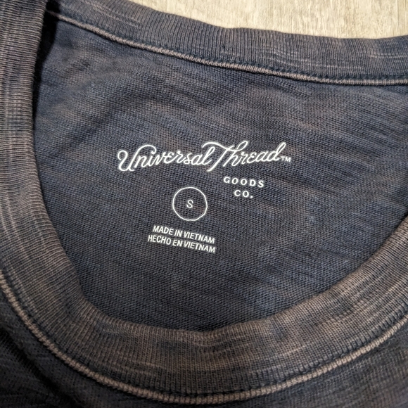 Universal Thread Charcoal Gray Sleeveless Dress Ruffle Trim - Picture 7 of 9